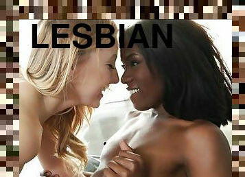 Enjoy with me a hot interracial lesbian scene