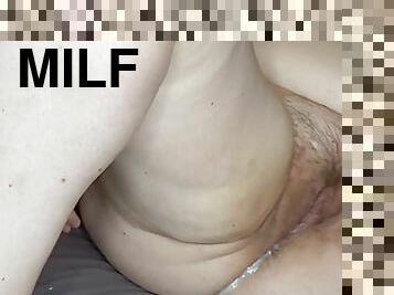 BBW Milf and fat daddy creampie