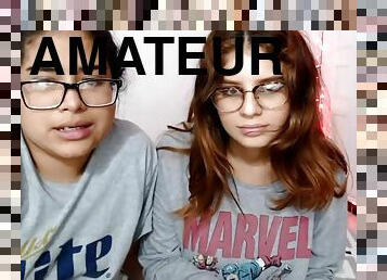Two amateur girls on webcam