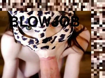 just a request -sexy  cat gets blowjob