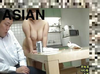 Lustful Nipponese mommy hardcore sex video