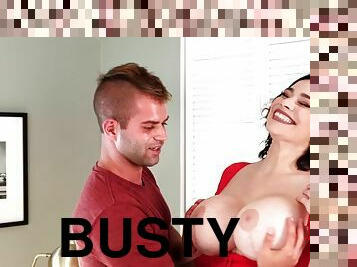 Sexually attractive busty MILF slut hot adult clip