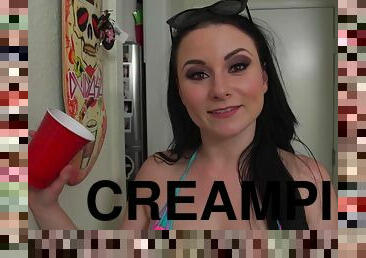 full, hemmagjord, creampie, pov