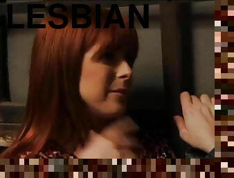 sayang, lesbian-lesbian, berambut-merah, normal, cantik