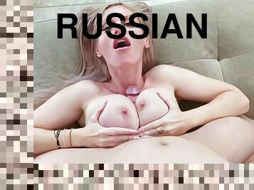 Russian Blonde Casca Akashova Tittyfuck Compilation - giant fake tits in titjob