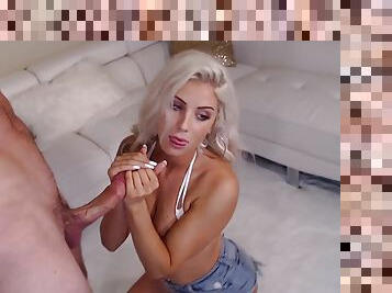 Nice tart lustful handjob webcam video
