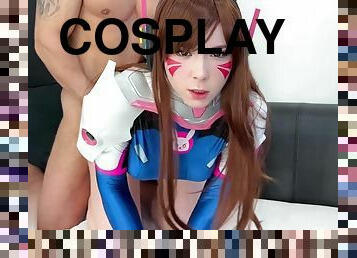 Good-looking Cosplay tart horny sex video