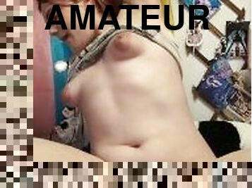 amatör, anal, tonåring, leksak, hardcore, dildo, ensam