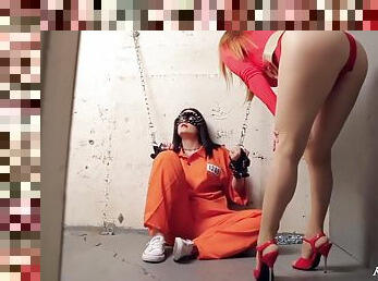 Superheroine Captured & Handcuffed In Femdom BDSM Action