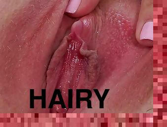 hairy cunt plumper of dildo