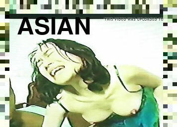 Asian girl Gangbanged by big black dick