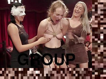 pesta-sex-berkumpulan, parti, swinger, dubur, perempuan-jelita, alat-mainan, tegar, bdsm, sex-dalam-kumpulan-groupsex, hamba