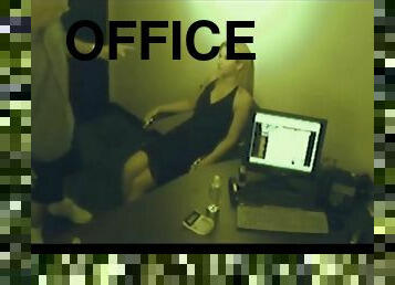 SCANDALOSGFS - Footjob Office Slut Caught On Camera