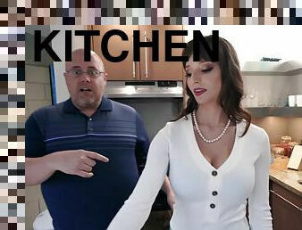 Lexi Luna rides big cock of Tony Rubino in the kitchen