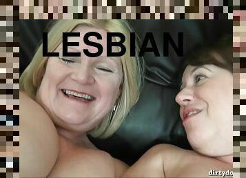 Lesbian Grannies - amateur old whores have fun with toys