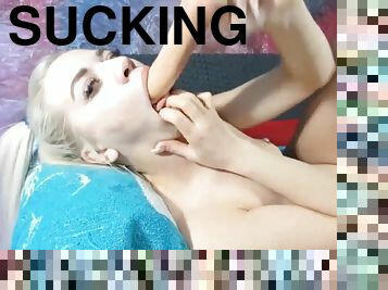 kæmpestor, blond, webcam, dildo, ubehagelig, suttende