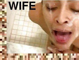 Thick facial for horny latina wife i found her on meetxx.com