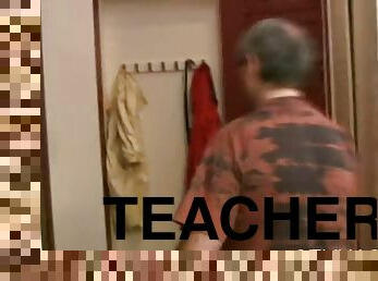 Babe is hungry for teacher's cock