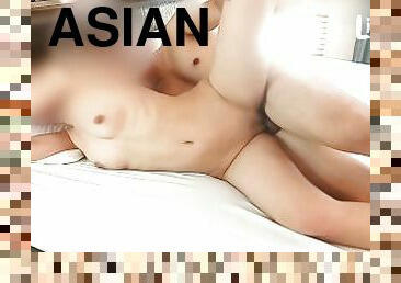 asiatisk, orgasme, amatør, hjemmelavet, par, thailænder, kær, hotel