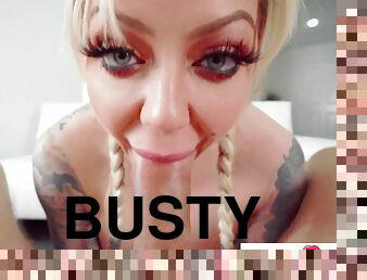 Busty Blonde Babe Sucks Cock Hard N Fast - Karma rx