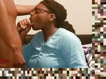 Hard Backshots and Thick Cum Facial Ending For Teen Freak During Quarantine - Ebony