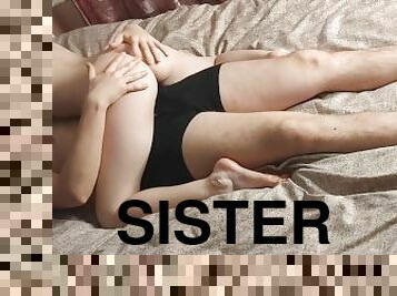 Cute stepsister seduced me and I would like to cum inside her - KarolinaOrgasm