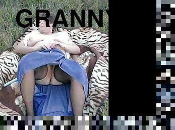 Ilovegranny horny naked and down on all fours