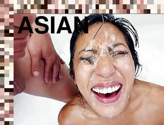 Beautiful Asian Slut Drenched In Hot Cu - Mia li