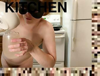 Ginger PearTart invents a new cock naked in the kitchen episode 45