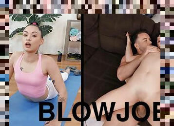 Cute fitness junkie Iris Ivy wants big dick after workout