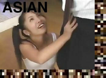 Asian teen blowjob