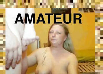 amateur, fellation, milf, maison, maman, joufflue