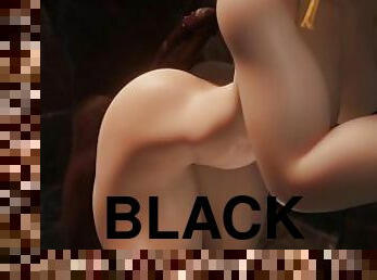 Chun-Li Grinding on a Dick (Black)