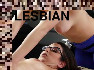 Lesbian babe syringes