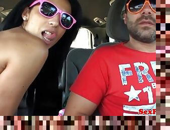 Homevideo amateur fucking in the car
