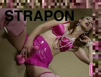 KJ Pink Strapon Humiliation POV
