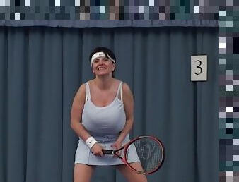 Huge boobs tennis