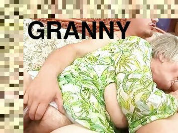 70 year old granny banged hard by a big cocked guy