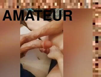 amateur, anal, énorme-bite, jouet, gay, ejaculation, chevauchement, gode, solo, bite