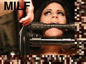 pussy, milf, bdsm, naturlig, bondage, barbert, dominans, brunette, støvler, femdom