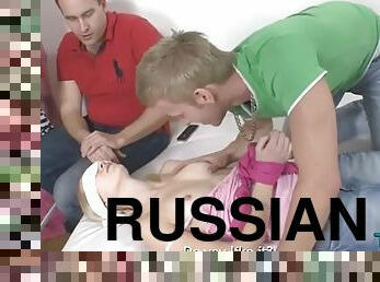 Stunning blonde Russian Adina sucks forever