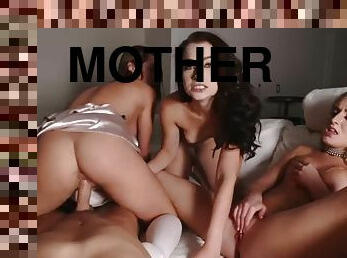 Mother Compeer stepdaughter orgy with cream queens