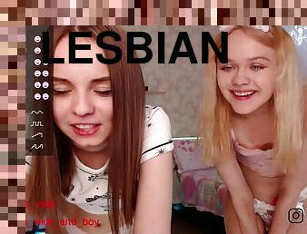 masturbaatio, lesbo-lesbian, teini, lelu, kotitekoinen, nuori-18, verkkokamera, pikkuinen, pikkurintainen