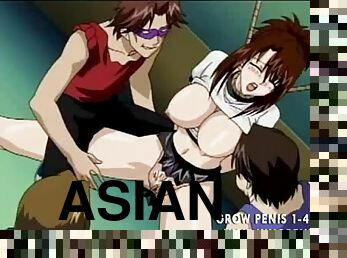 asiático, sadomasoquismo, anime, hentai, bondage