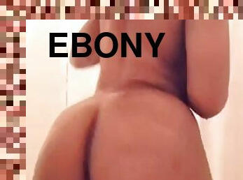 Big ass ebony amateur home made