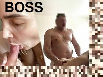 otrogen, rysk, fru, amatör, avsugning, creampie, pov, man, gift, hotell