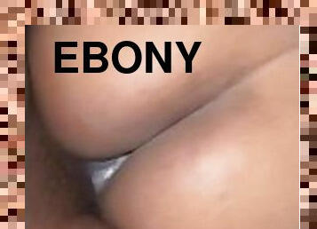 Creamy ebony pussy
