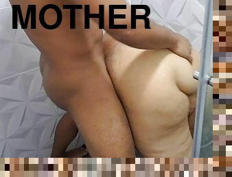 I record my stepmother while she masturbates in the bathroom. Part 3. We fuck in the shower