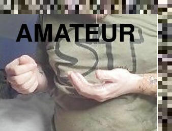 énorme, amateur, ejaculation-sur-le-corps, énorme-bite, gay, solo, boules, réalité, tatouage, bite