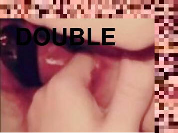 Double fucked and filled with cum????